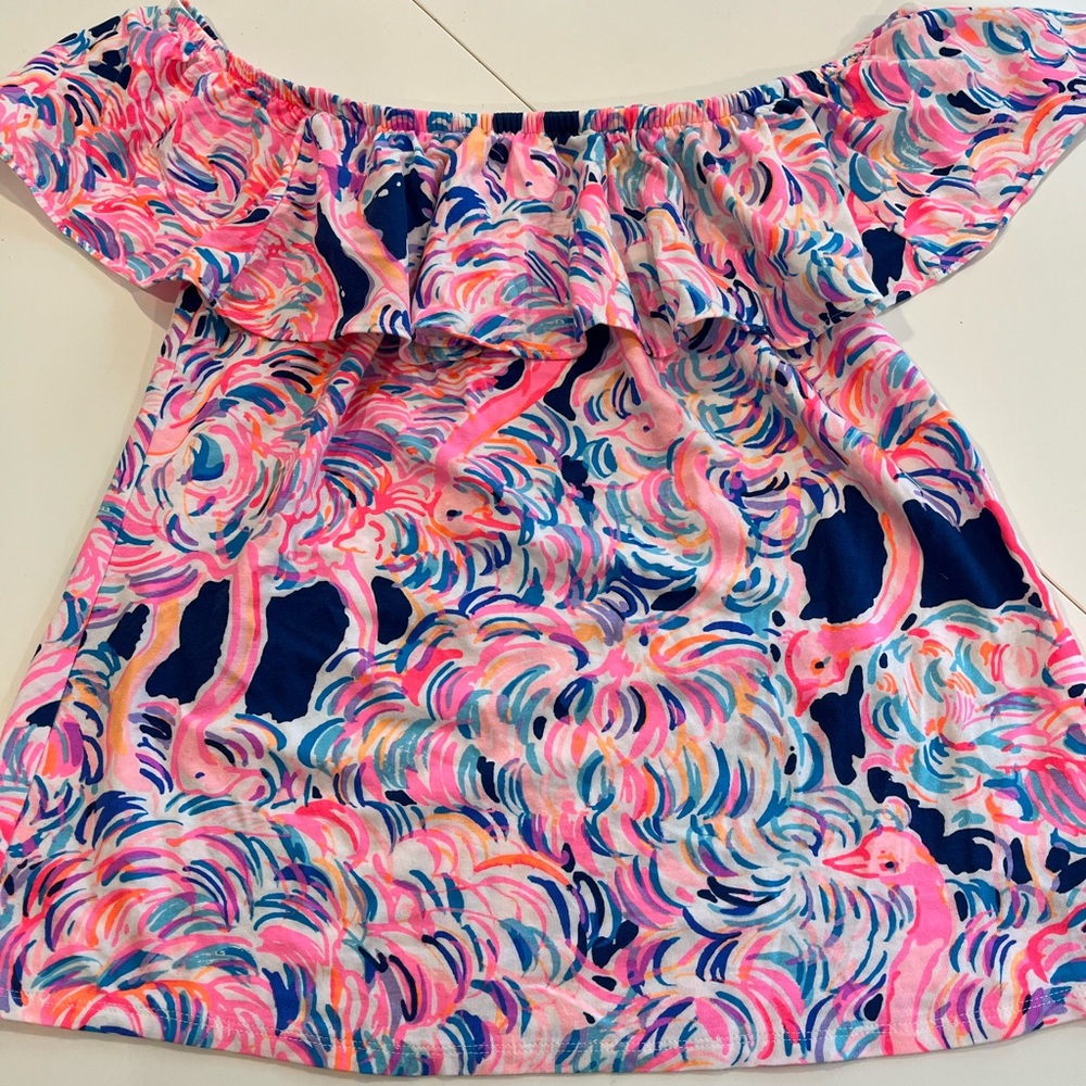 Lilly Pulitzer Ruffle Top, Size M